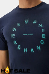 T-Shirt Men Navy Armani Exchange Camiseta